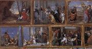 David Teniers Details of Archduke Leopold Wihelm's Galleries at Brussels china oil painting reproduction